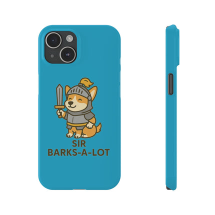 Sir Barks-A-Lot, Cute Corgi Knight Phone Case