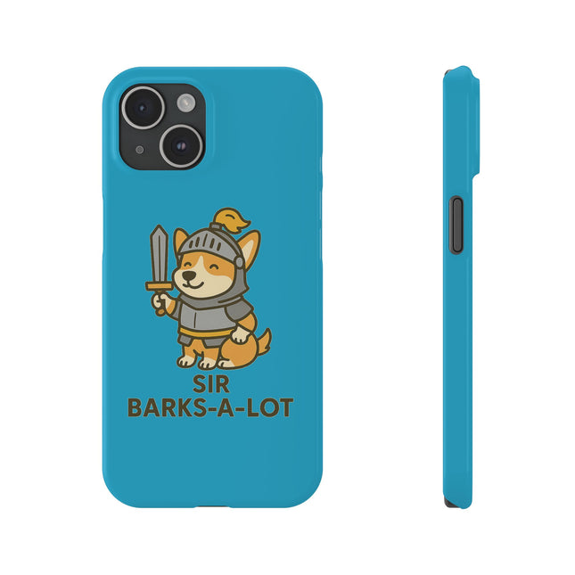 Sir Barks-A-Lot, Cute Corgi Knight Phone Case