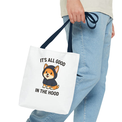 Cute Corgi Tote Bag, Funny Pet Lover's Gift, Animal Print Shopping Bag, Dog Mom Accessory, Adorable Everyday Carryall