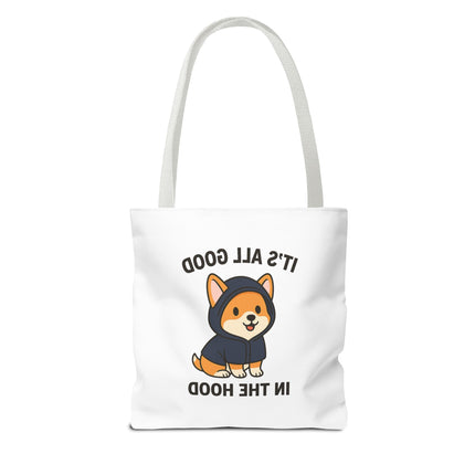 Cute Corgi Tote Bag, Funny Pet Lover's Gift, Animal Print Shopping Bag, Dog Mom Accessory, Adorable Everyday Carryall
