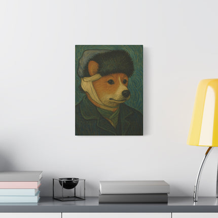 Vincent the Corgi, Van Gogh Canvas Artwork