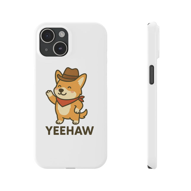 Yeehaw, Cute Cowboy Corgi Phone Case