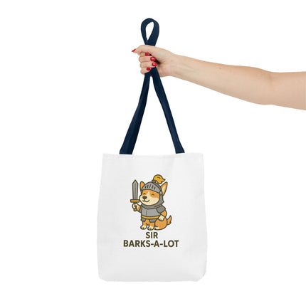 Sir Barks-A-Lot, Cute Corgi Knight Tote Bag