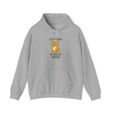 Life is Short, so are My Legs Cute Corgi Hoodie