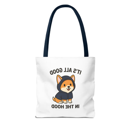 Cute Corgi Tote Bag, Funny Pet Lover's Gift, Animal Print Shopping Bag, Dog Mom Accessory, Adorable Everyday Carryall
