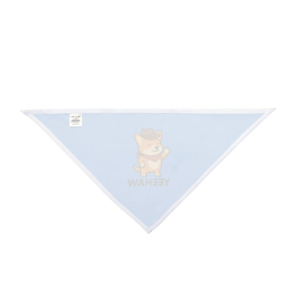 Yeehaw! Cowboy Corgi Pet Bandana, Blue