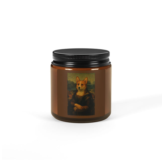 Scented Candle - Corgi Mona Lisa