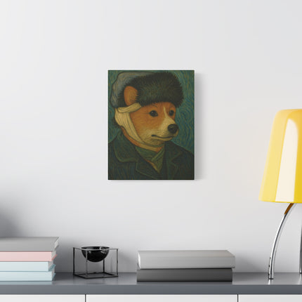 Vincent the Corgi, Van Gogh Canvas Artwork