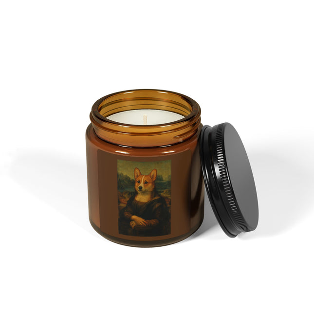 Scented Candle - Corgi Mona Lisa