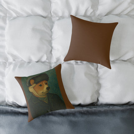 Vincent the Corgi, Van Gogh Throw Pillow
