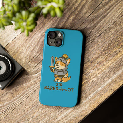 Sir Barks-A-Lot, Cute Corgi Knight Phone Case