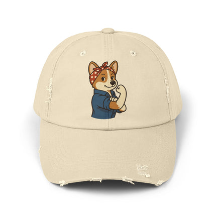 Rosie the Corgi Riveter, Corgi Cap, Unisex