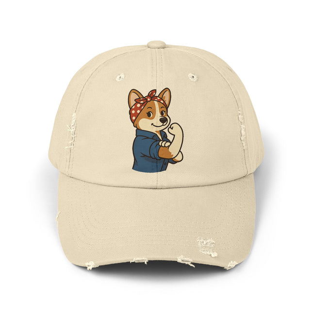 Rosie the Corgi Riveter, Corgi Cap, Unisex