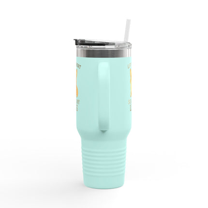 Life is Short, So Are My Legs, Cute Corgi Insulated Travel Mug