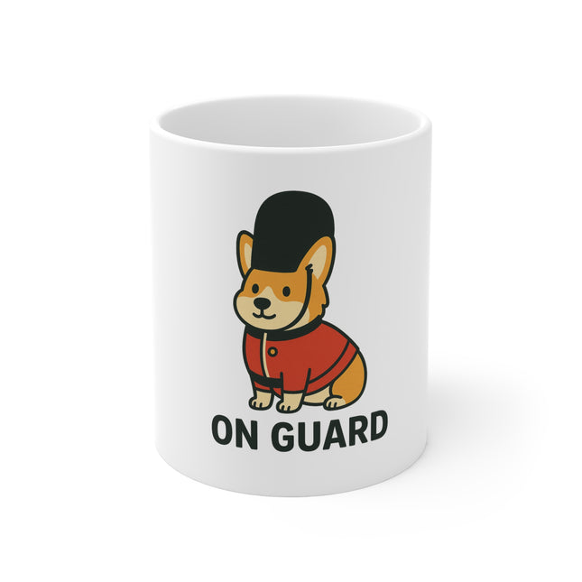 On Guard, Cute Corgi British Guard Coffee Mug