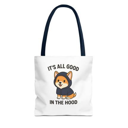 Cute Corgi Tote Bag, Funny Pet Lover's Gift, Animal Print Shopping Bag, Dog Mom Accessory, Adorable Everyday Carryall