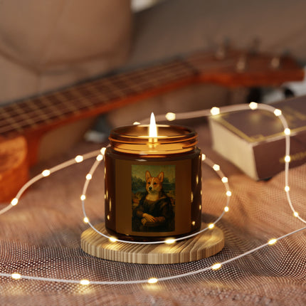 Scented Candle - Corgi Mona Lisa