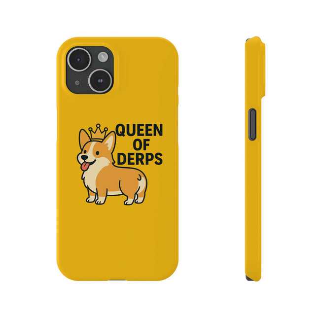 Queen of Derps, Corgi Phone Case