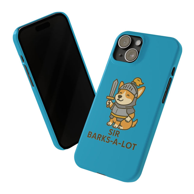 Sir Barks-A-Lot, Cute Corgi Knight Phone Case