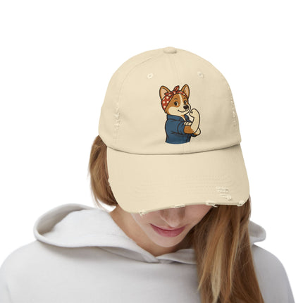 Rosie the Corgi Riveter, Corgi Cap, Unisex