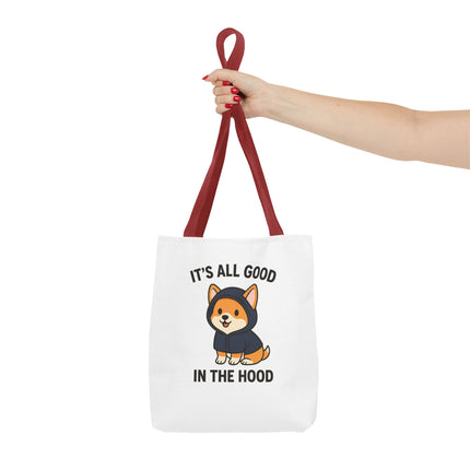 Cute Corgi Tote Bag, Funny Pet Lover's Gift, Animal Print Shopping Bag, Dog Mom Accessory, Adorable Everyday Carryall