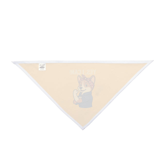 Rosie the Corgi Riveter, Cute Pet Bandana, Yellow
