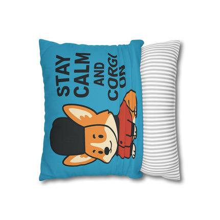 On Guard, British Corgi Guard Pillowcase