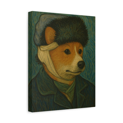 Vincent the Corgi, Van Gogh Canvas Artwork