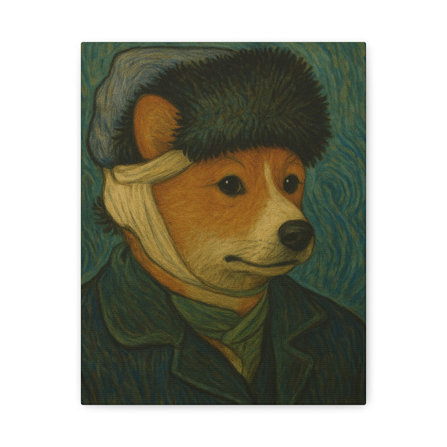Vincent the Corgi, Van Gogh Canvas Artwork