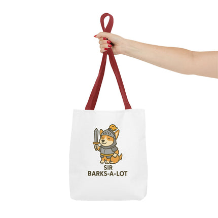 Sir Barks-A-Lot, Cute Corgi Knight Tote Bag