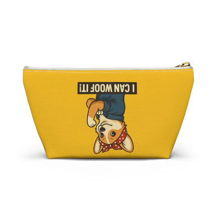 I Can Woof It! Rosie the Corgi Riveter, Accessory Pouch, Makeup Bag, Storage