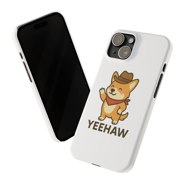 Yeehaw, Cute Cowboy Corgi Phone Case