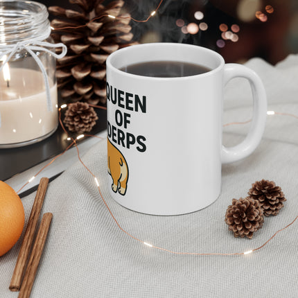 Queen of the Derps, Cute Corgi Coffee Mug