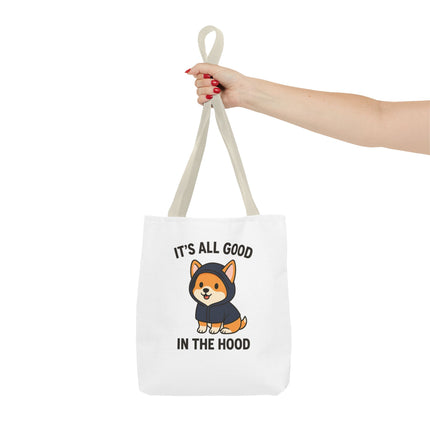Cute Corgi Tote Bag, Funny Pet Lover's Gift, Animal Print Shopping Bag, Dog Mom Accessory, Adorable Everyday Carryall