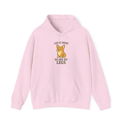 Life is Short, so are My Legs Cute Corgi Hoodie