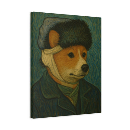 Vincent the Corgi, Van Gogh Canvas Artwork