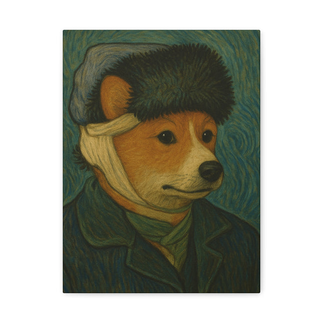 Vincent the Corgi, Van Gogh Canvas Artwork