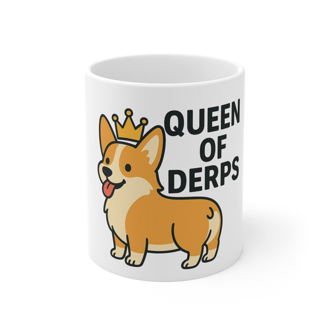 Queen of the Derps, Cute Corgi Coffee Mug