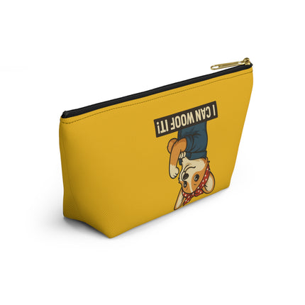 I Can Woof It! Rosie the Corgi Riveter, Accessory Pouch, Makeup Bag, Storage