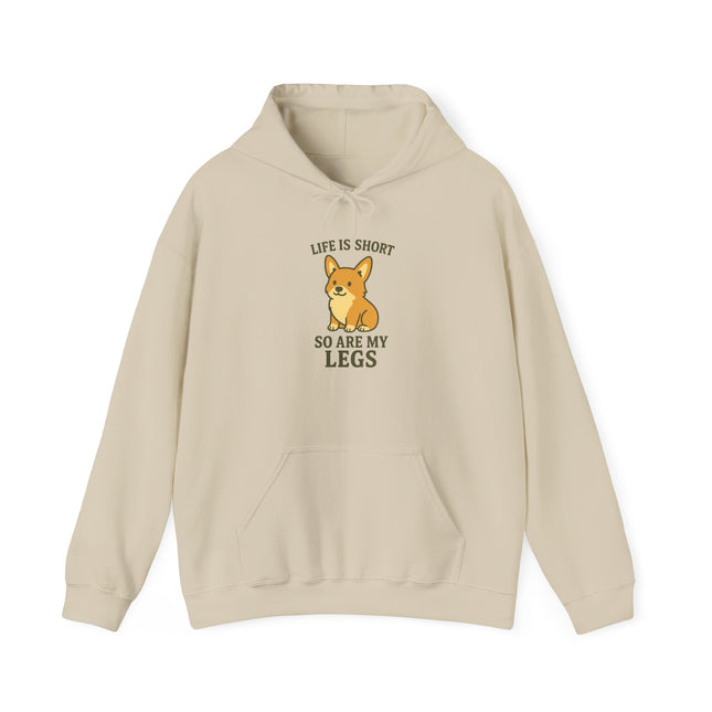Life is Short, so are My Legs Cute Corgi Hoodie