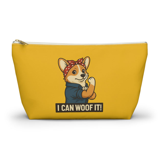 I Can Woof It! Rosie the Corgi Riveter, Accessory Pouch, Makeup Bag, Storage