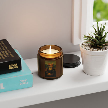 Scented Candle - Corgi Mona Lisa