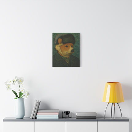 Vincent the Corgi, Van Gogh Canvas Artwork