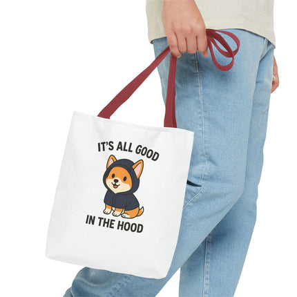 Cute Corgi Tote Bag, Funny Pet Lover's Gift, Animal Print Shopping Bag, Dog Mom Accessory, Adorable Everyday Carryall