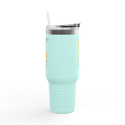 Life is Short, So Are My Legs, Cute Corgi Insulated Travel Mug